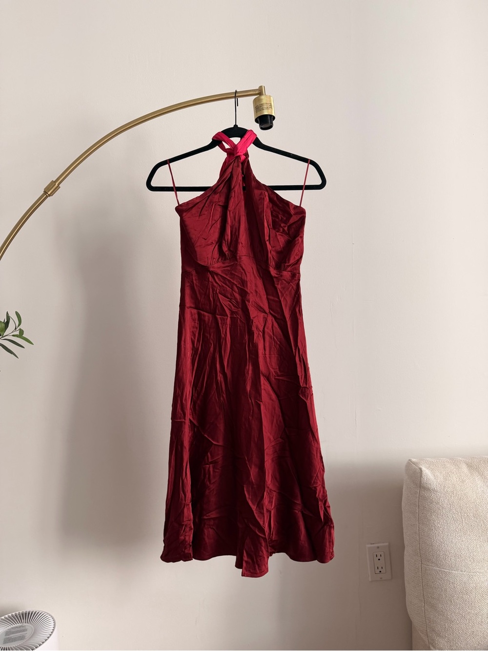 NWT Scotch & Soda Midi Halter Scarf Dress